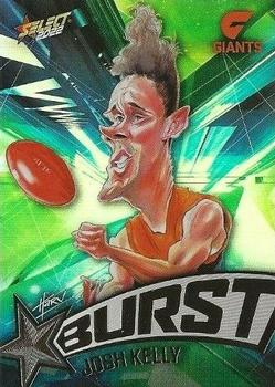 2022 Select AFL Footy Stars - Starburst Caricature - Shatter #SP30 Josh Kelly Front
